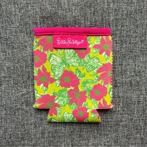 Lilly Pulitzer Drink Cover Can Koozie Neoprene Bloomin Cacoonin Butterfly Pink